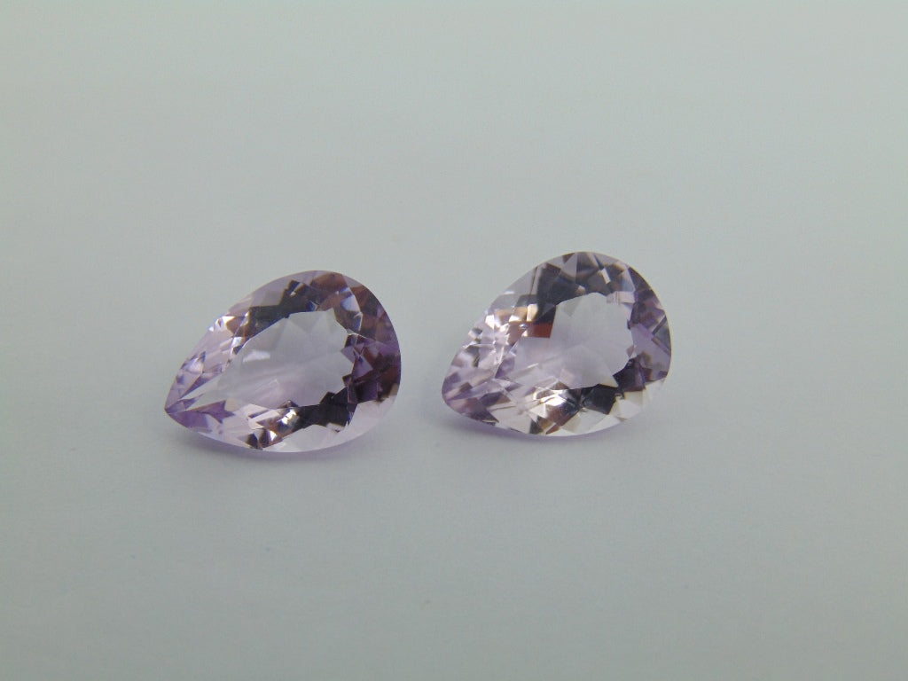 17.30cts Amethyst (Pair)