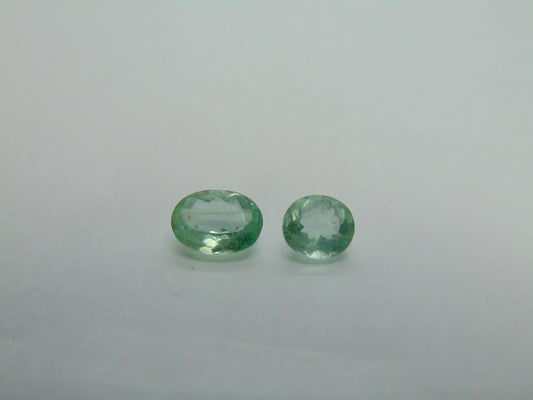 2.82ct Beryl Emerald 9x7mm 7x6mm