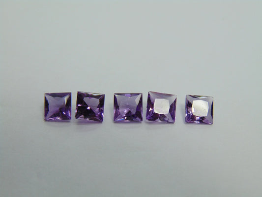 4.05ct Amethysts Calibrated 5mm