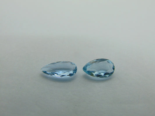 2.25ct Aquamarine 11x5mm 10x5.5mm