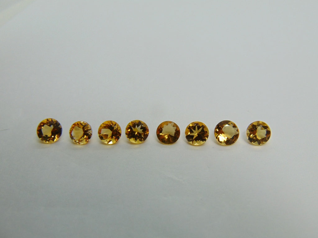 6.50ct Citrine Calibrated 6mm