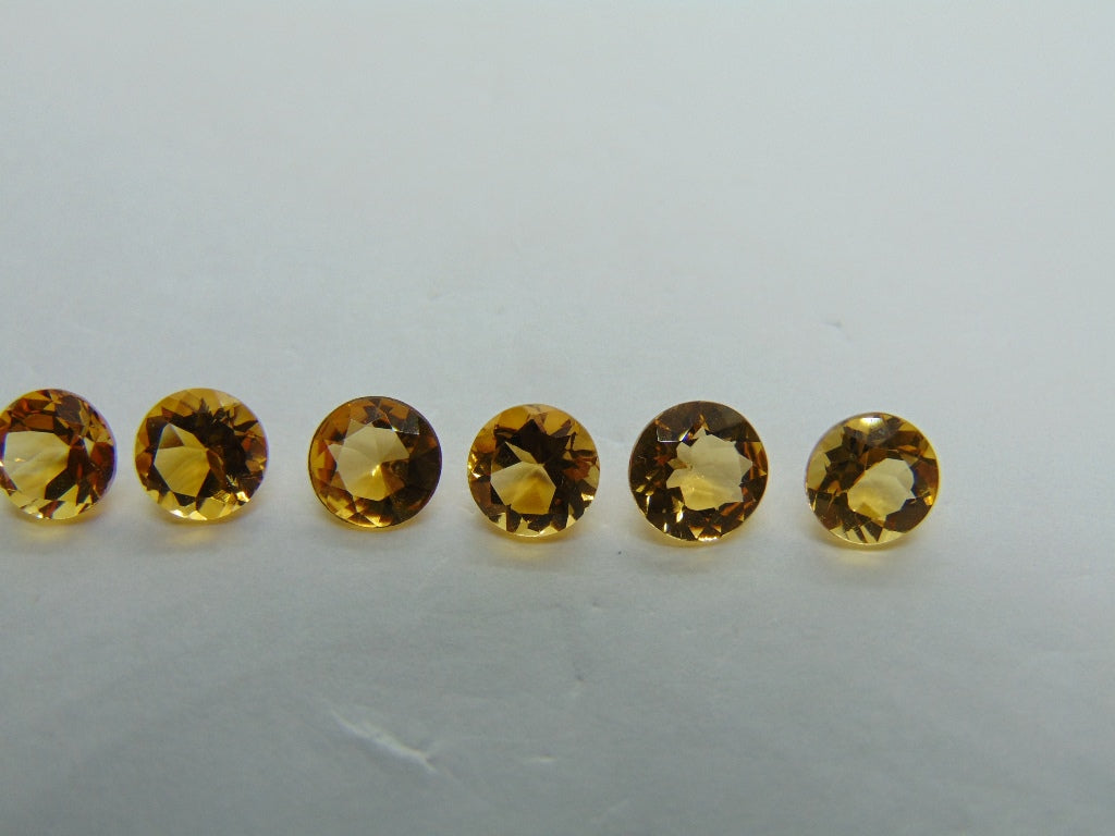 6.50ct Citrine Calibrated 6mm