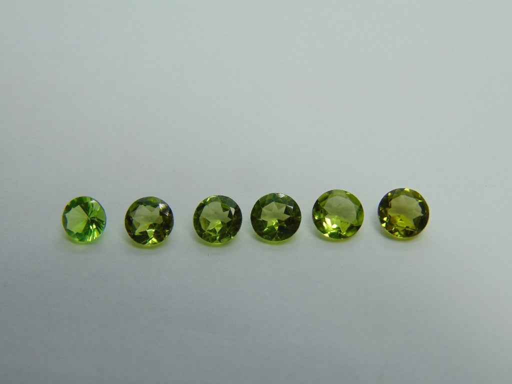 4.40ct Peridot 6mm