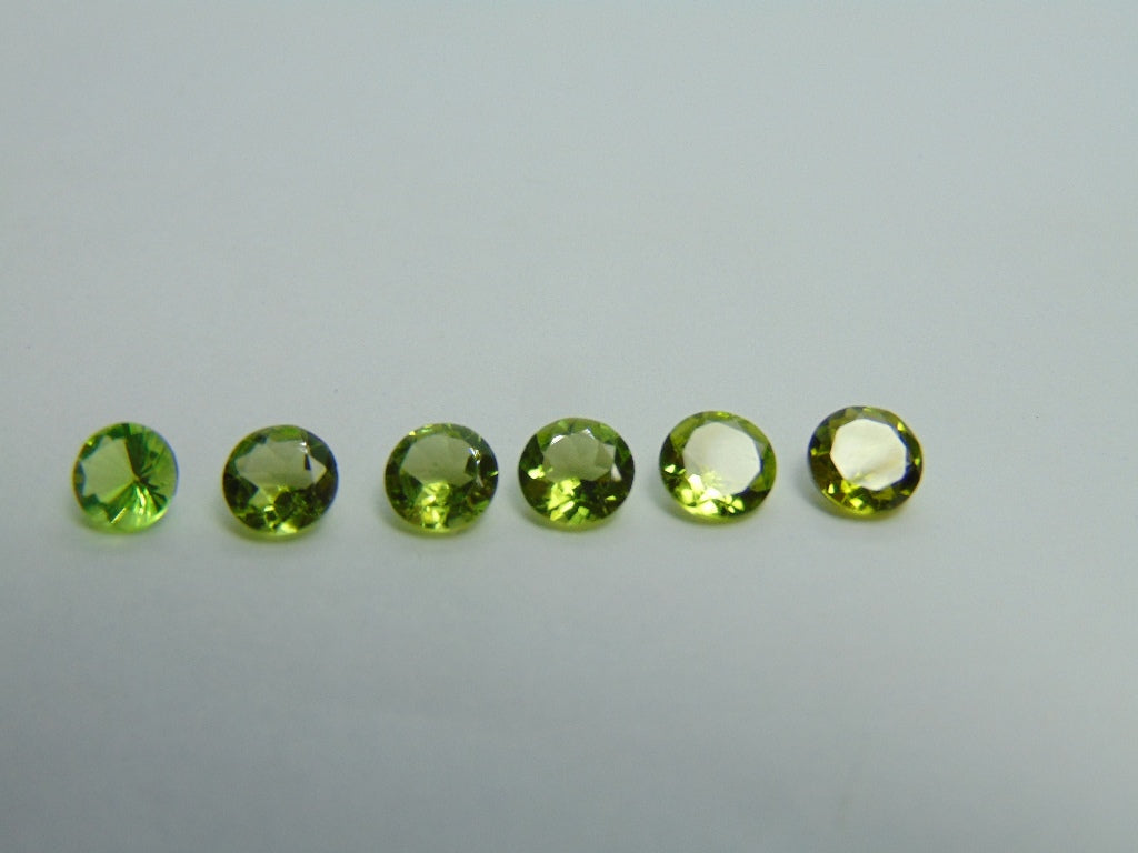 4.40ct Peridot 6mm
