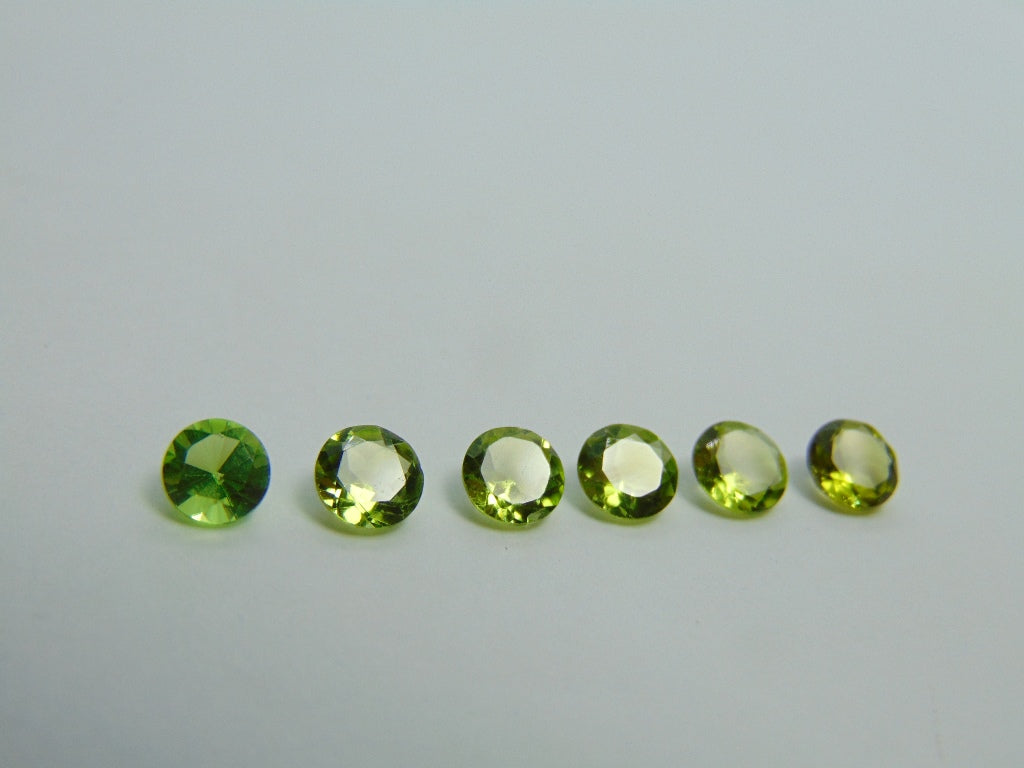 4.40ct Peridot 6mm