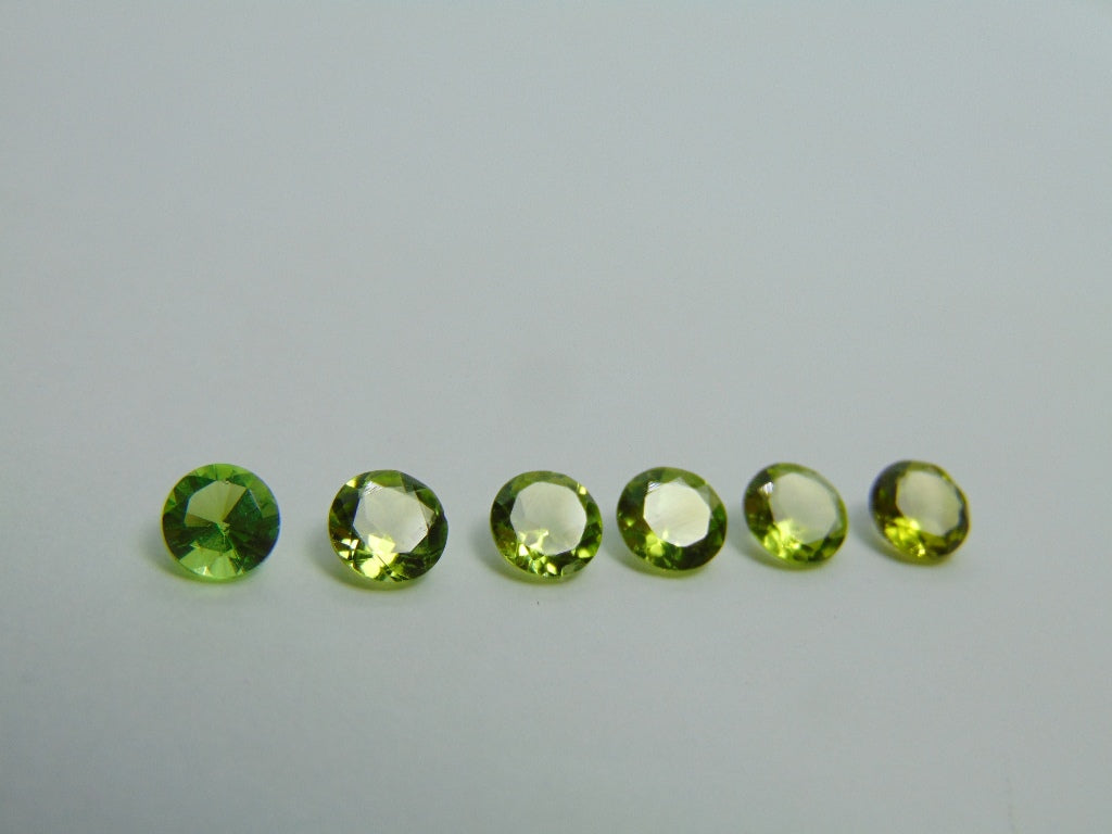 4.40ct Peridot 6mm