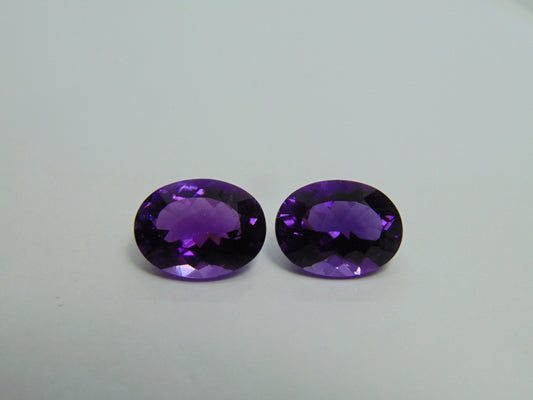 24.50ct Amethyst Pair 18x13mm