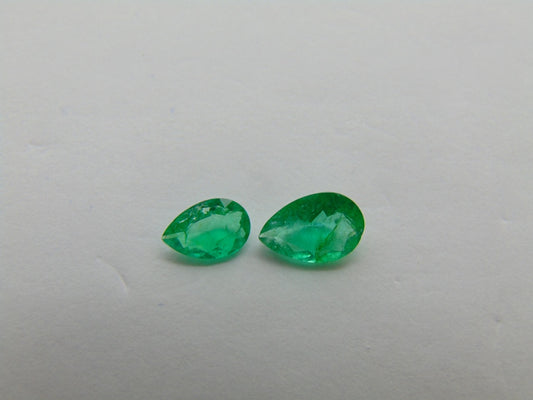 0.80ct Emerald 7x5mm 6x4mm