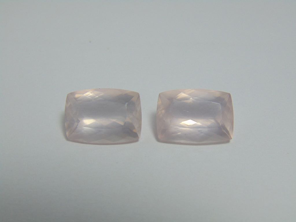 23cts Quartz Rose (Pair)