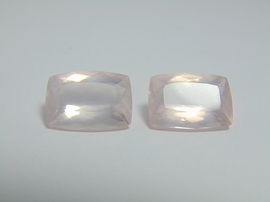 23cts Quartz Rose (Pair)
