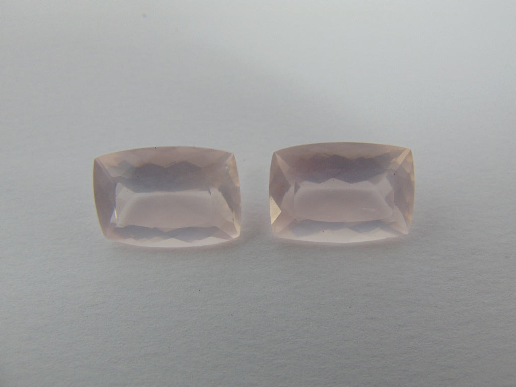 23cts Quartz Rose (Pair)