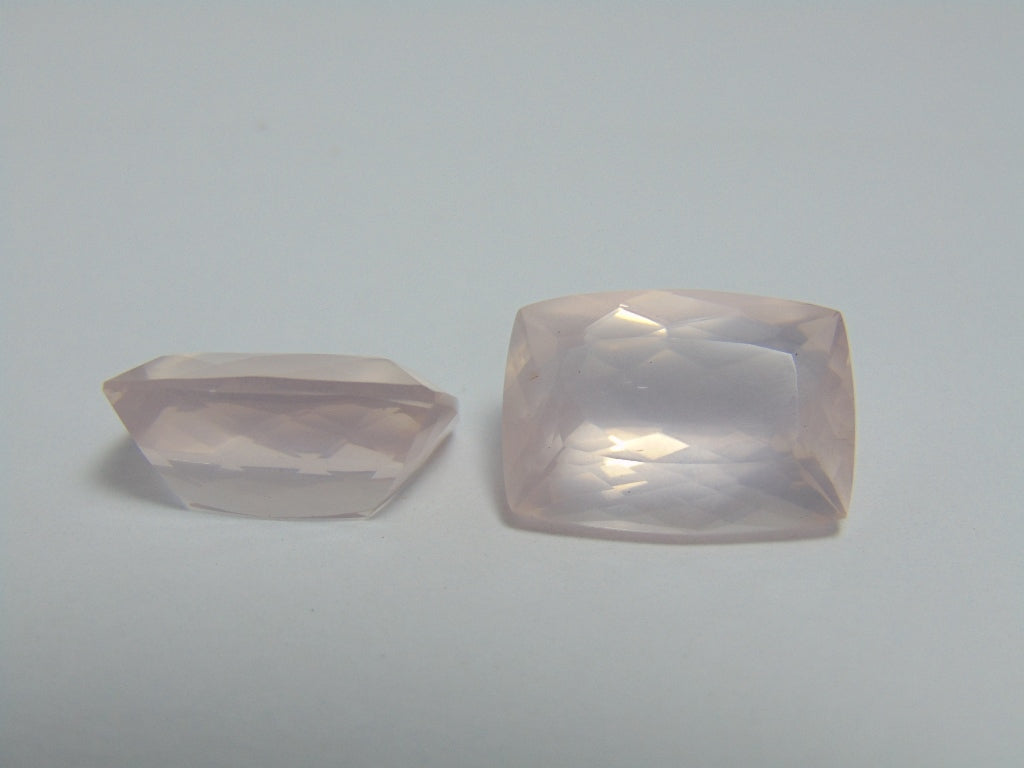 23cts Quartz Rose (Pair)