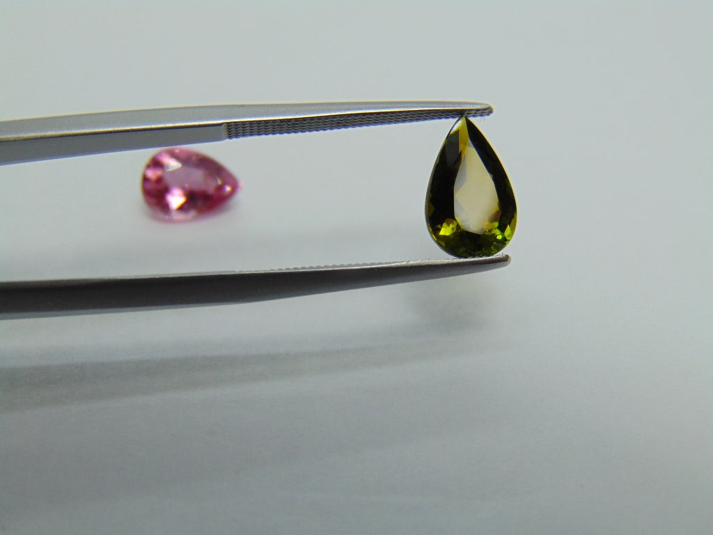 2.60ct Tourmaline mix 8x6mm 10x6mm