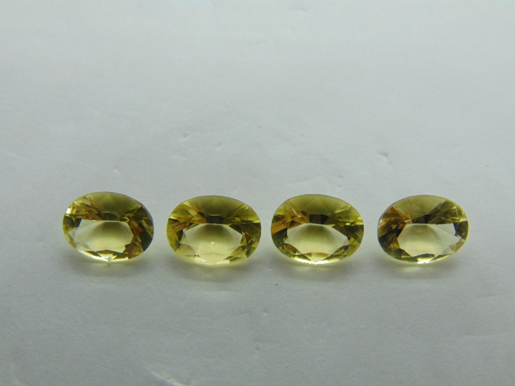 6.20ct Quartz Green Gold Calibrated 9x7mm