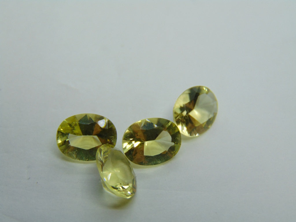 6.20ct Quartz Green Gold Calibrated 9x7mm