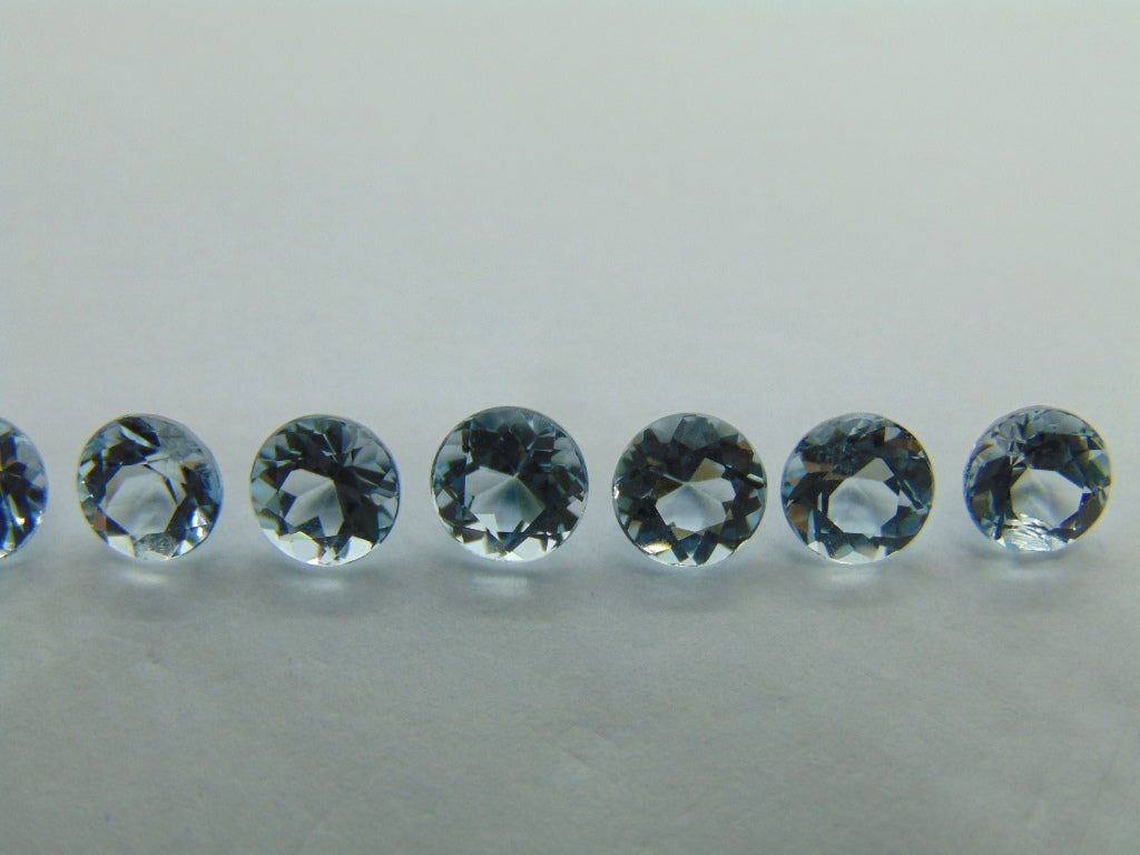 5.50ct Aquamarines Calibrated 5mm