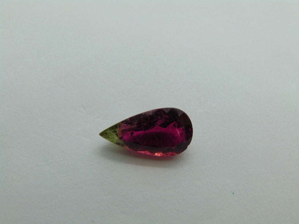 3.30ct Tourmaline bicolor 14x8mm