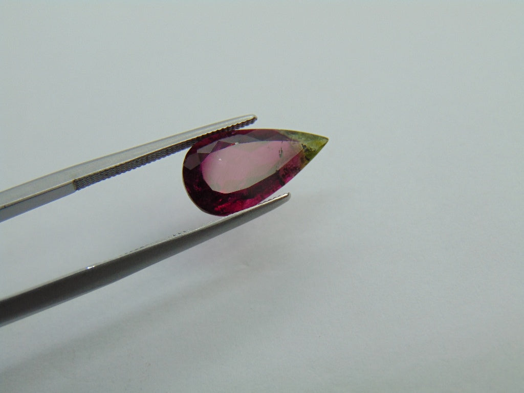 3.30ct Tourmaline bicolor 14x8mm