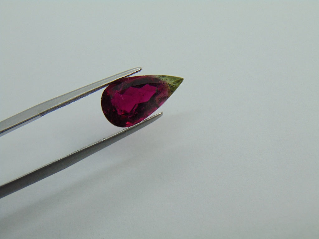 3.30ct Tourmaline bicolor 14x8mm