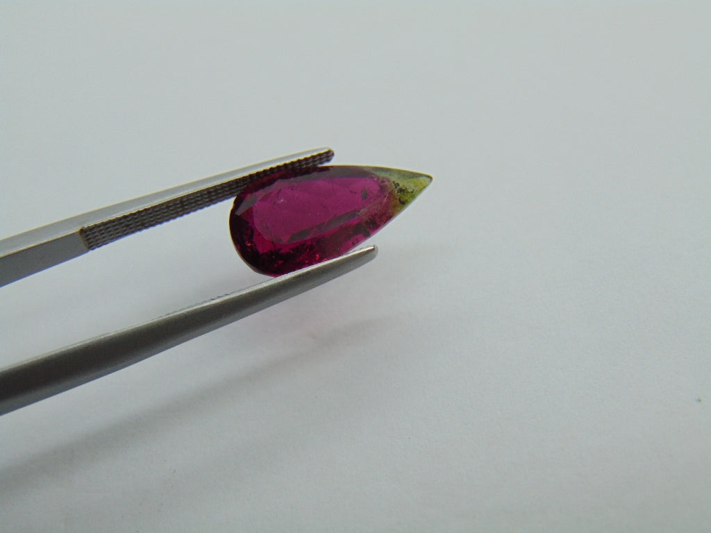 3.30ct Tourmaline bicolor 14x8mm