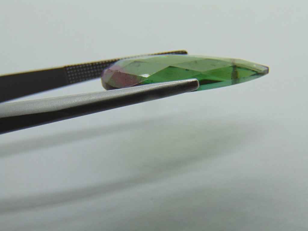 6.30ct Tourmaline Bicolor 24x10mm