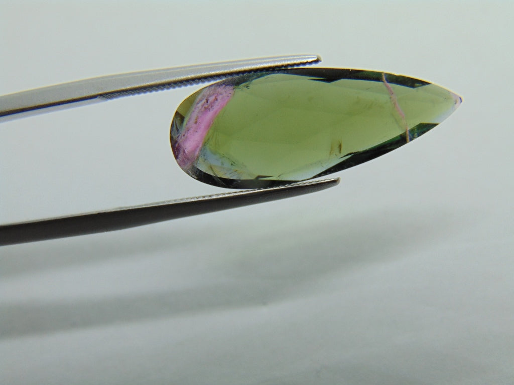 6.30ct Tourmaline Bicolor 24x10mm
