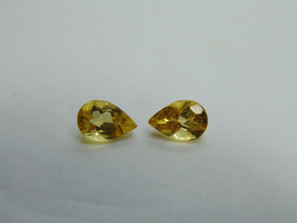 2.40ct Beryl Pair 9x6mm