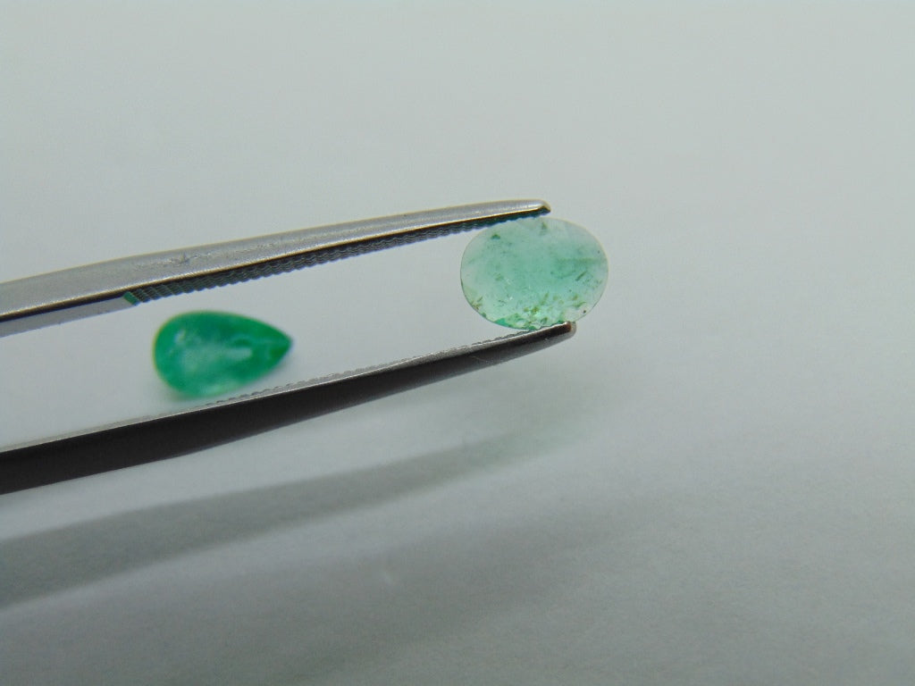 0.79ct Emerald 7x4mm 6x5mm