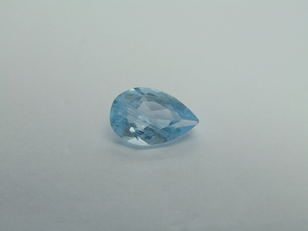 3.75ct Topaz Natural With Needle 12x8mm