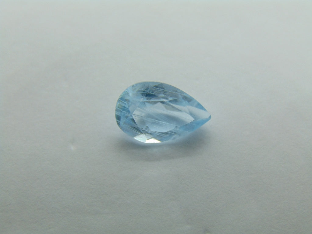 3.75ct Topaz Natural With Needle 12x8mm