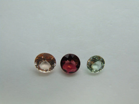 4.90ct Tourmaline Mix 8mm 7.5mm 7mm