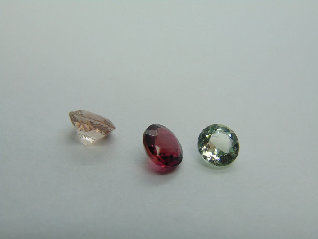 4.90ct Tourmaline Mix 8mm 7.5mm 7mm