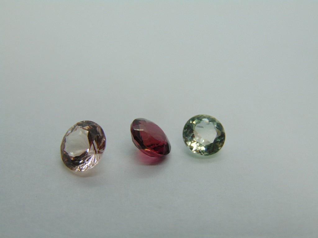 4.90ct Tourmaline Mix 8mm 7.5mm 7mm