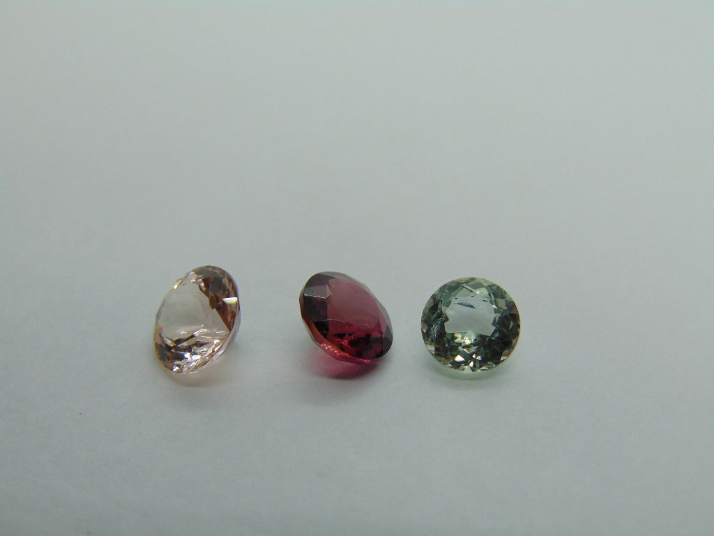 4.90ct Tourmaline Mix 8mm 7.5mm 7mm