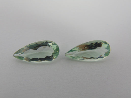 12.40ct Prasiolite Pair 20x9mm