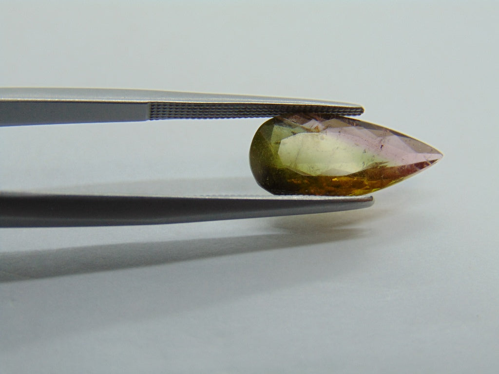 3.44ct Tourmaline Bicolor 17x8mm