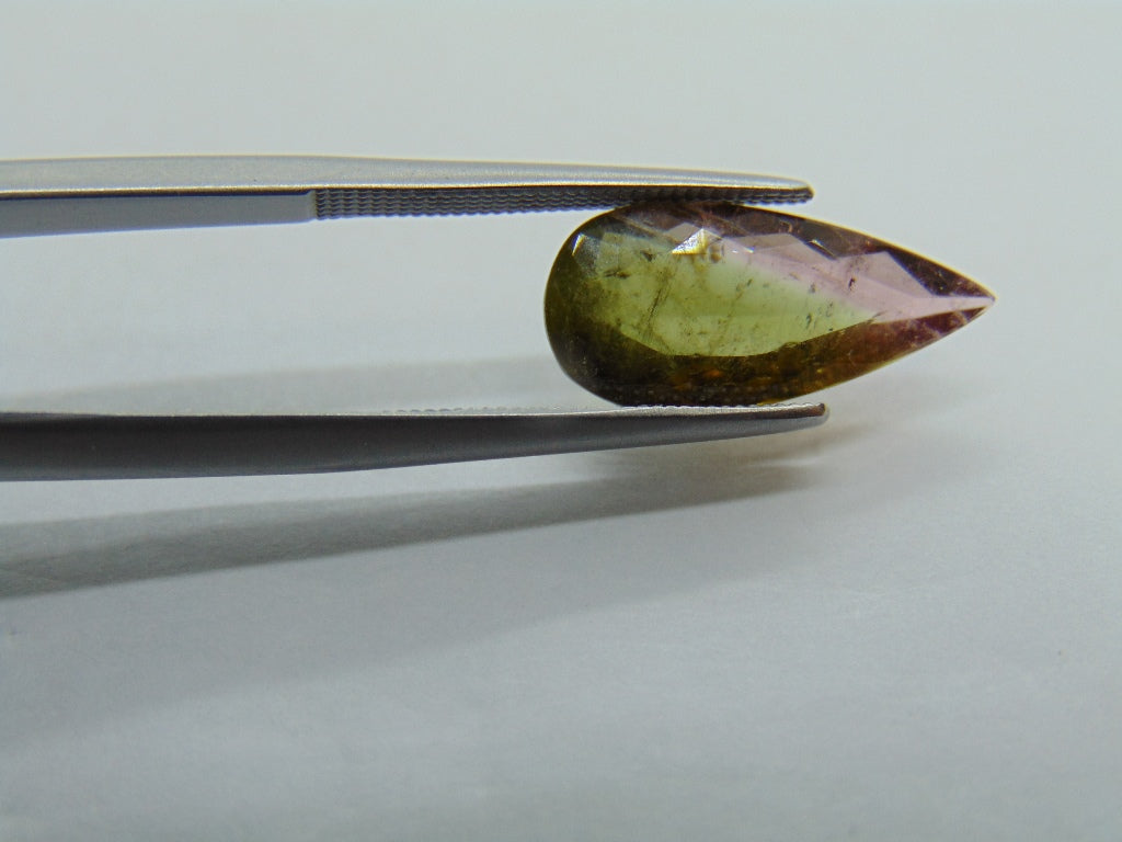 3.44ct Tourmaline Bicolor 17x8mm