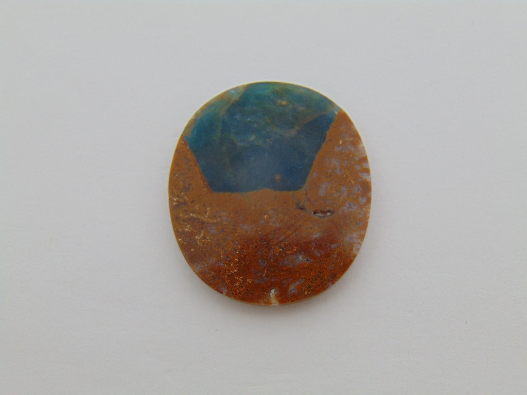 22.20ct Jasper with Apatite 28x25mm