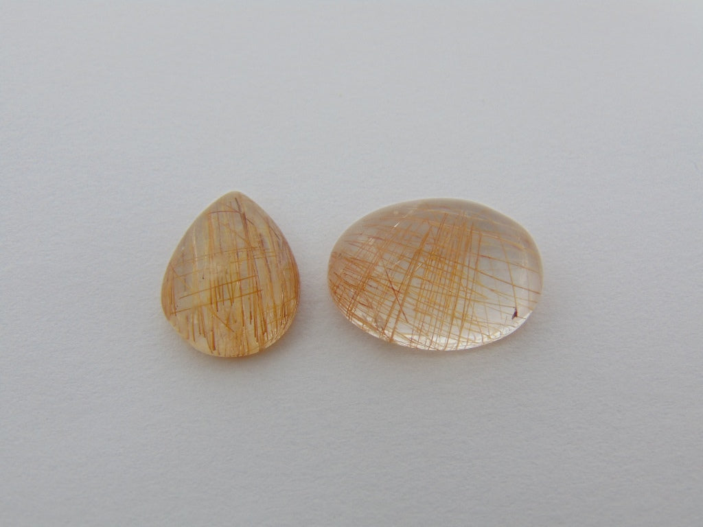 22ct Rutile Red Cabochon 15x12mm 19x14mm