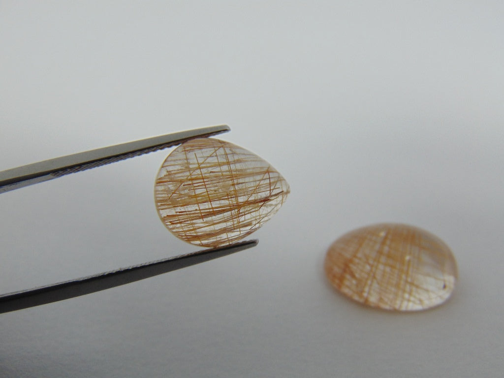 22ct Rutile Red Cabochon 15x12mm 19x14mm