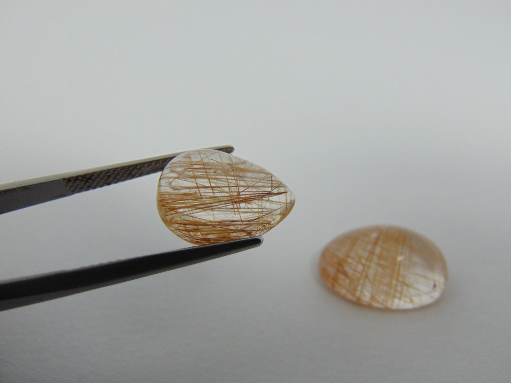 22ct Rutile Red Cabochon 15x12mm 19x14mm