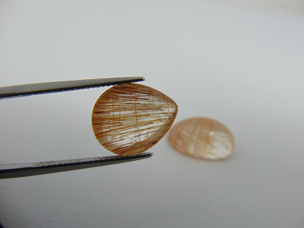22ct Rutile Red Cabochon 15x12mm 19x14mm
