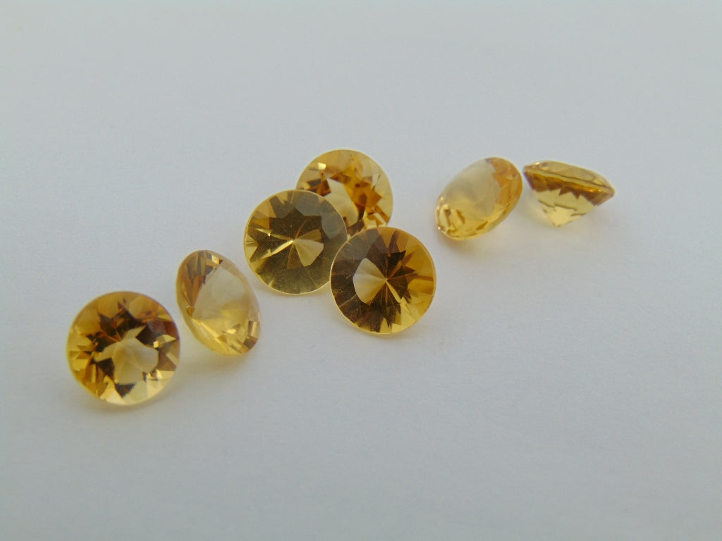 11.60ct Citrine Calibrated 8mm