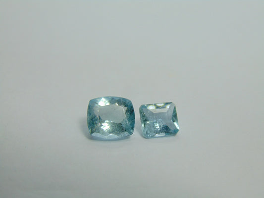 5.95ct Aquamarine 11x10mm 9x8mm