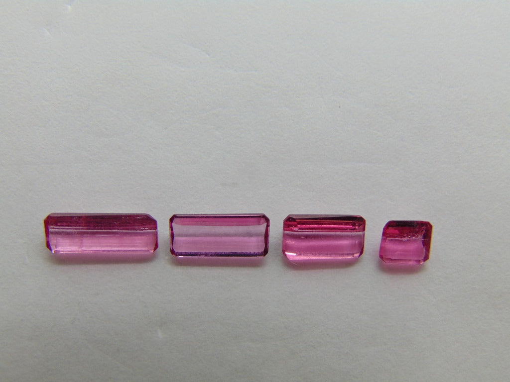 2.45ct Tourmaline Pink 10x4mm 9x4mm 7x4mm 4mm