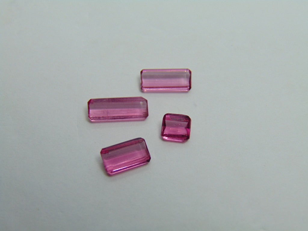 2.45ct Tourmaline Pink 10x4mm 9x4mm 7x4mm 4mm