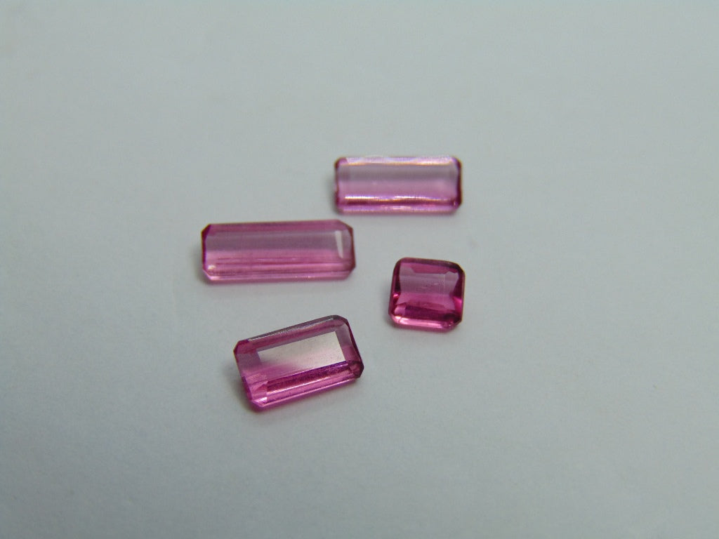 2.45ct Tourmaline Pink 10x4mm 9x4mm 7x4mm 4mm