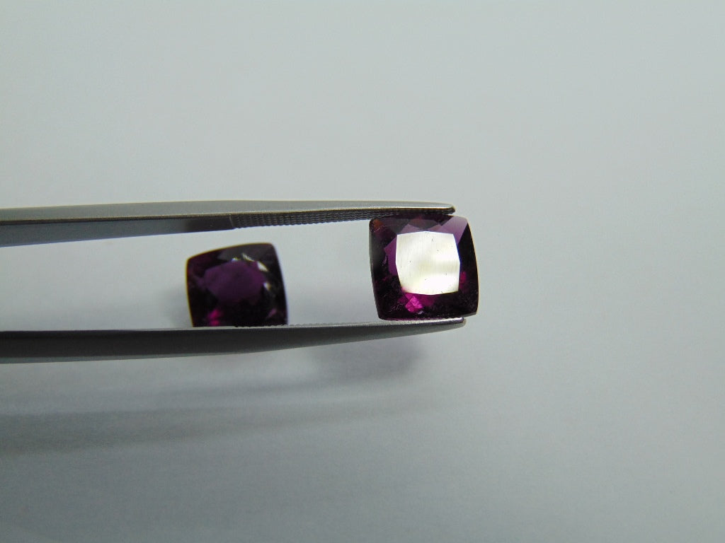 6.49ct Tourmaline Pair 9mm