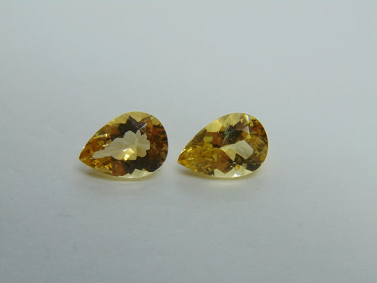 4.19ct Beryl Pair 11x8mm