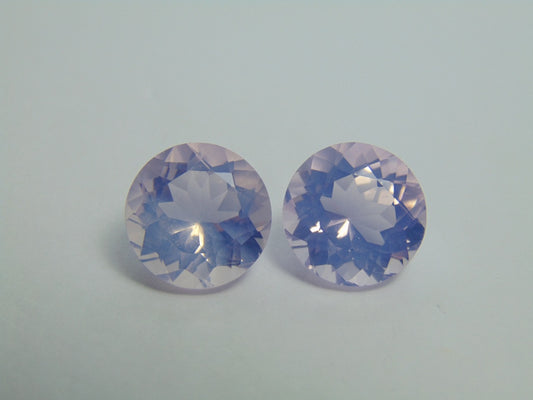23.20ct Amethyst Lavender Pair 15mm